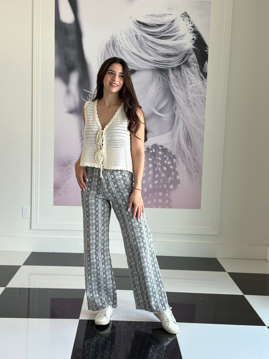 GREY SNAKE PANTS
