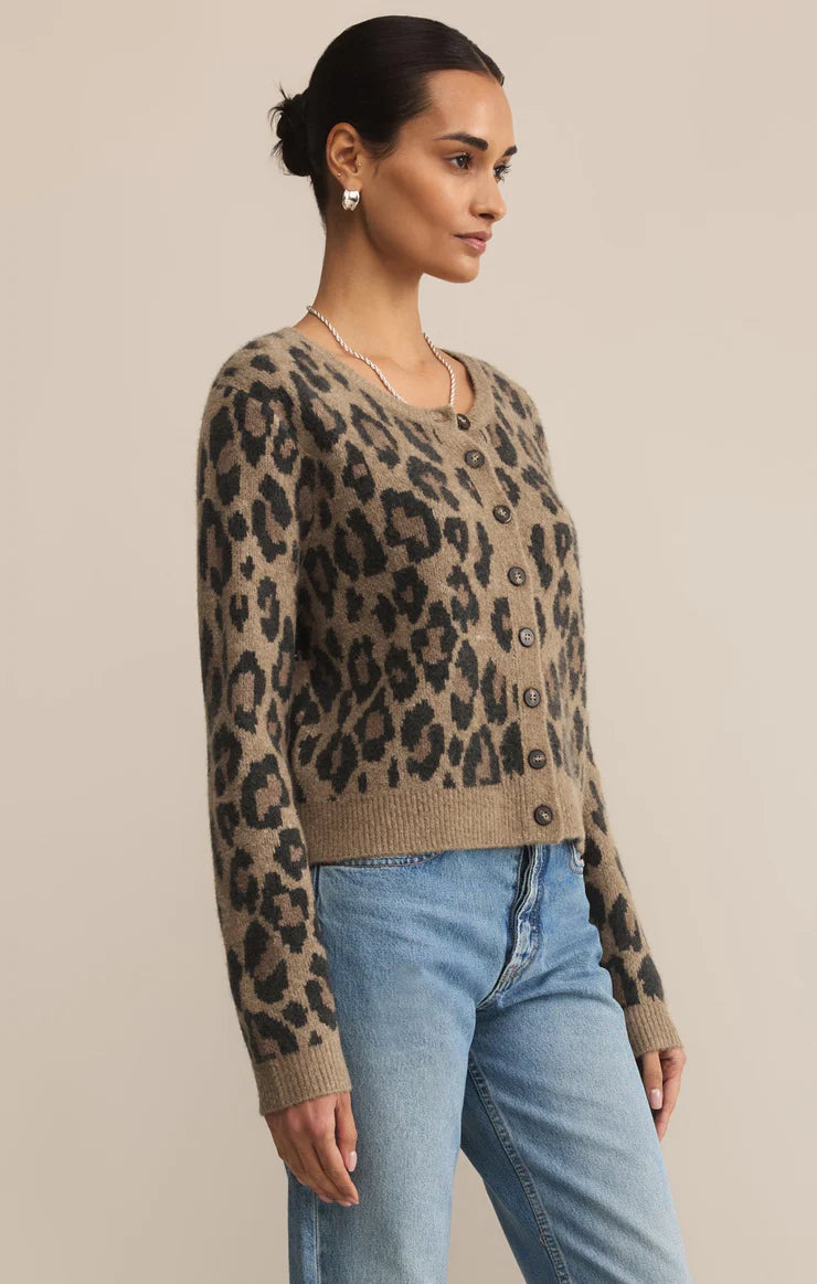 Wild outlook cardigan desert tan