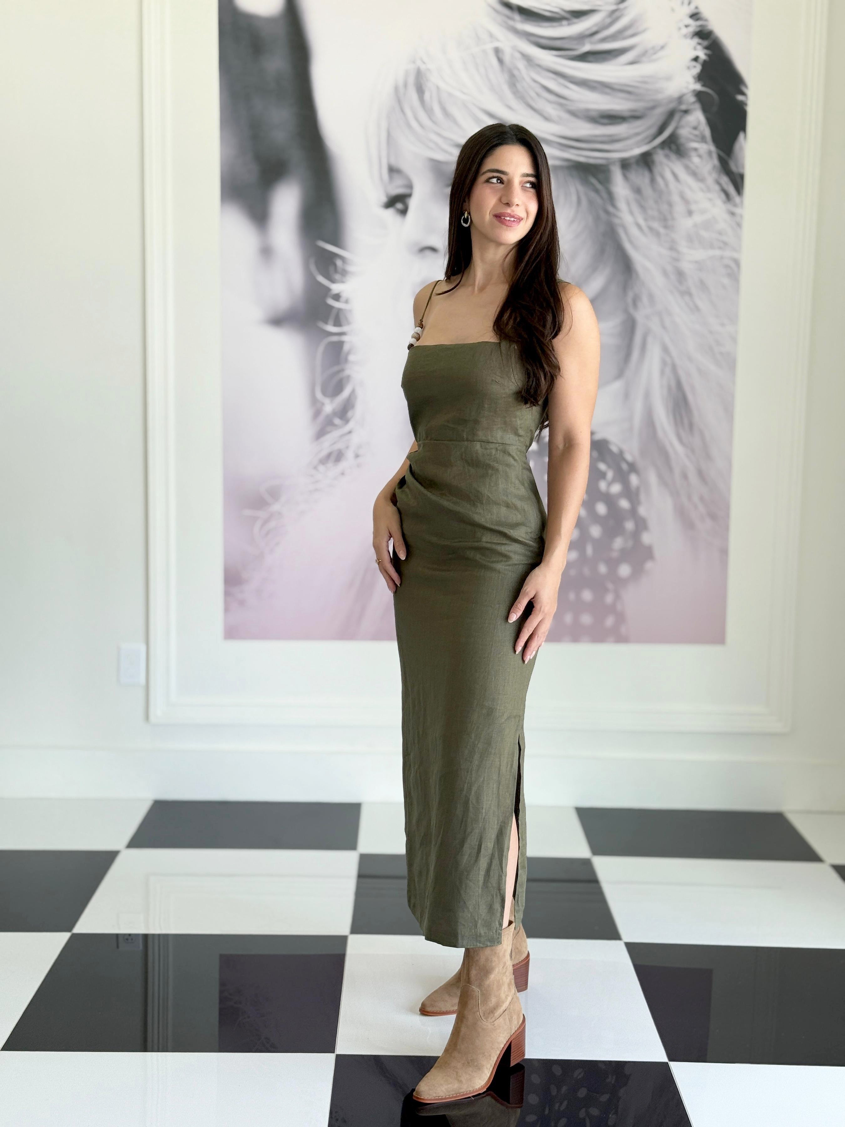 FALLON BEAD DETAIL DRESS