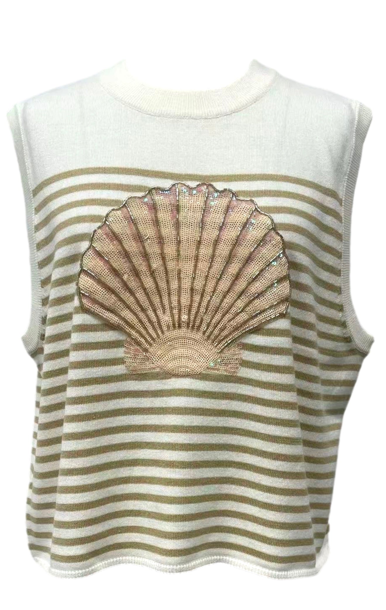 Shell knit tank