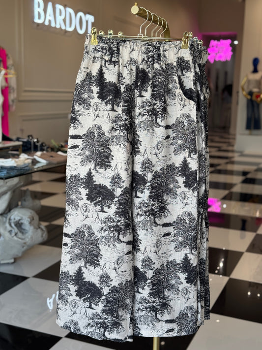 Lion pants in black FINAL SALE