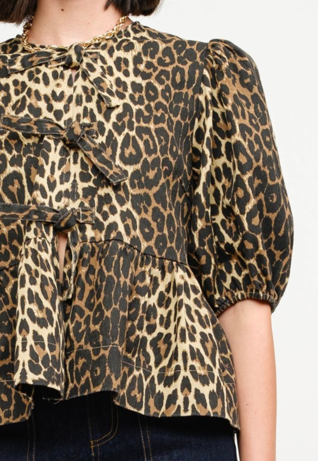 Norah leopard blouse