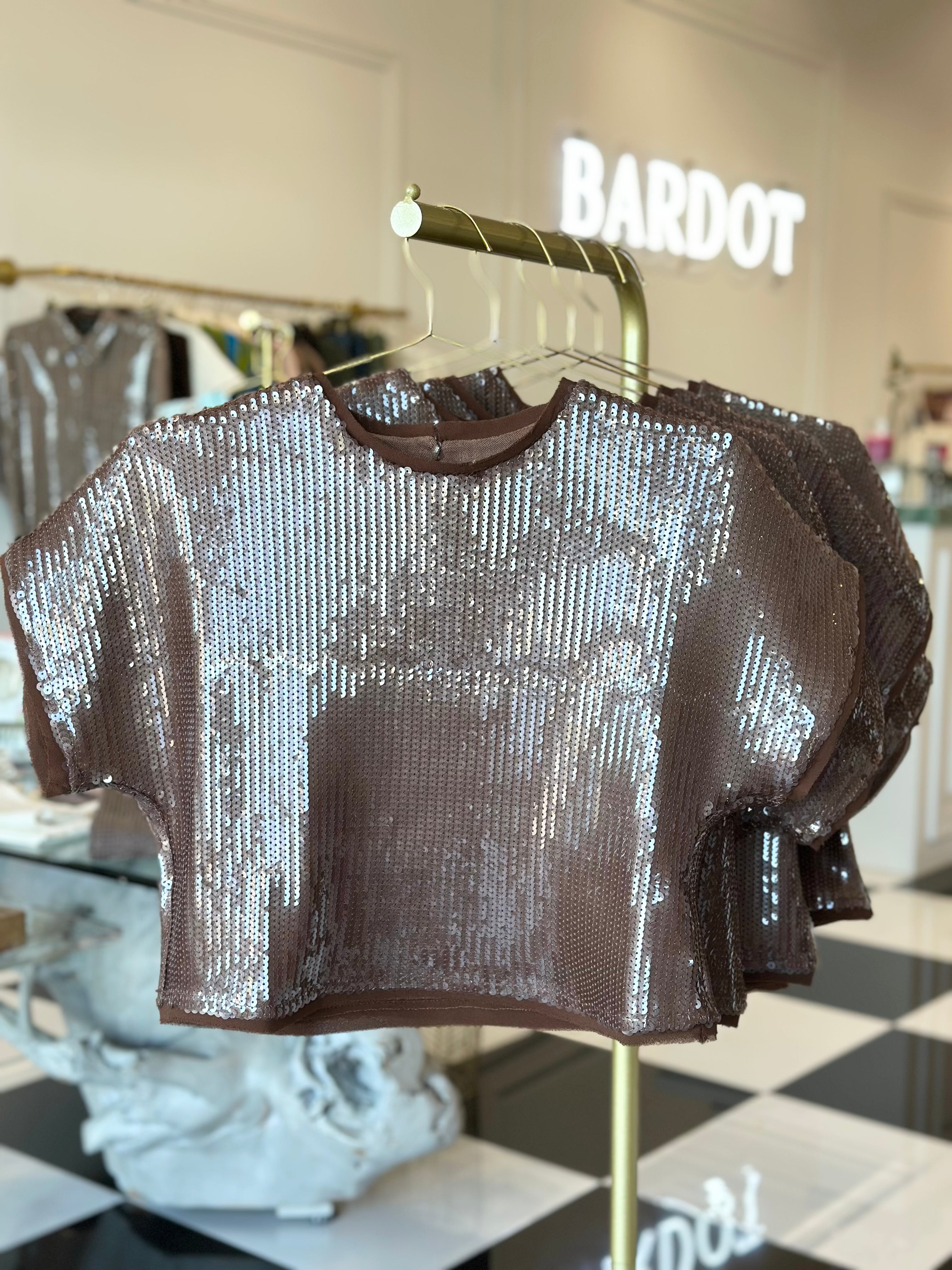 Gabrielle sequined top