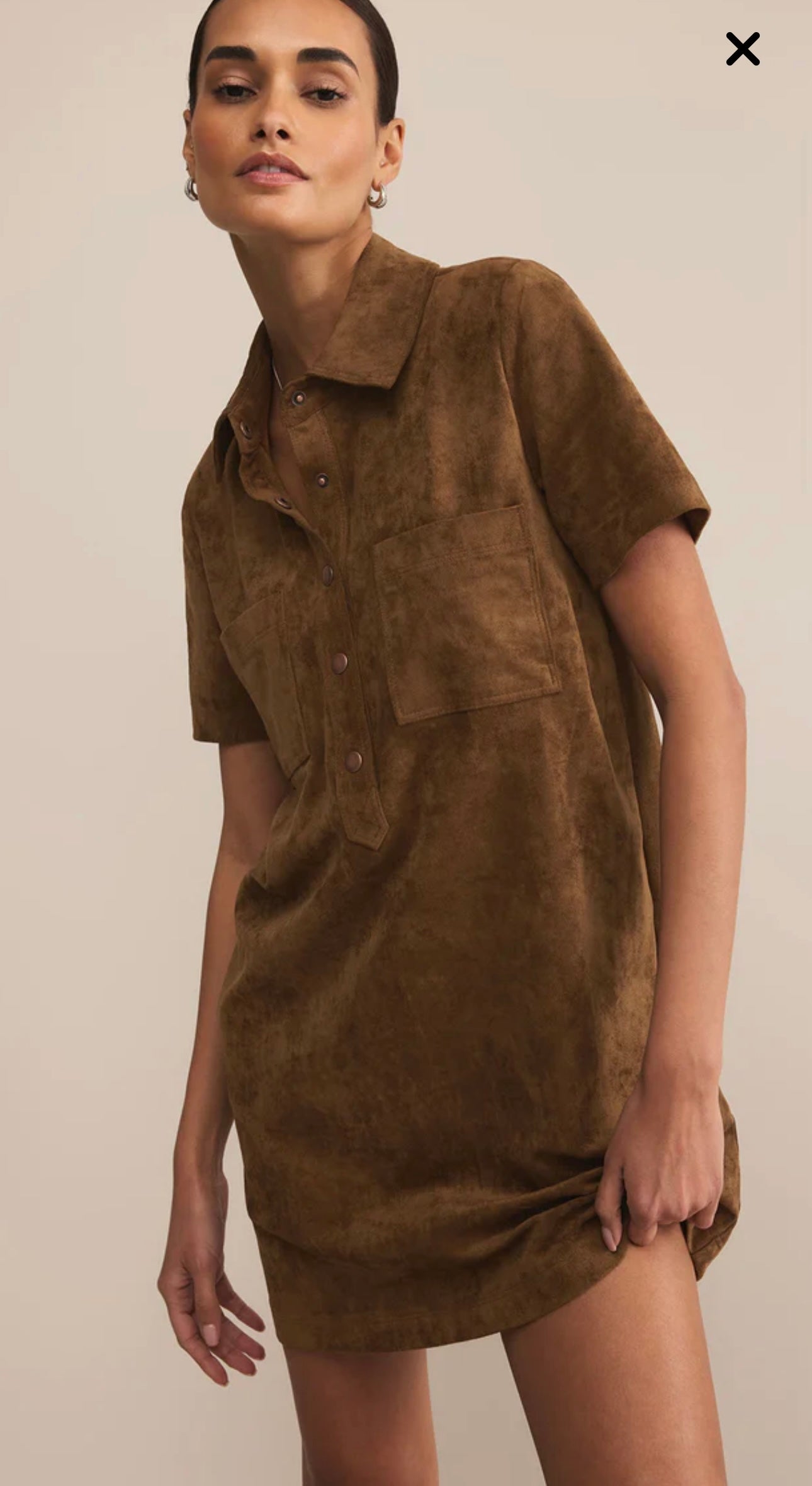 SYDNEY SUEDE MINI DRESS