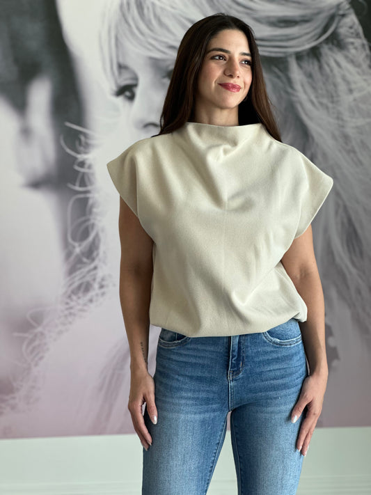 Lucy mock neck top