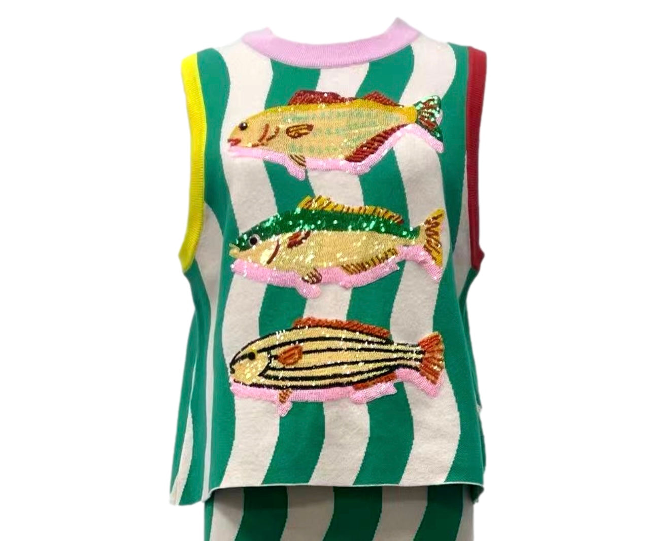 Fish knit tank