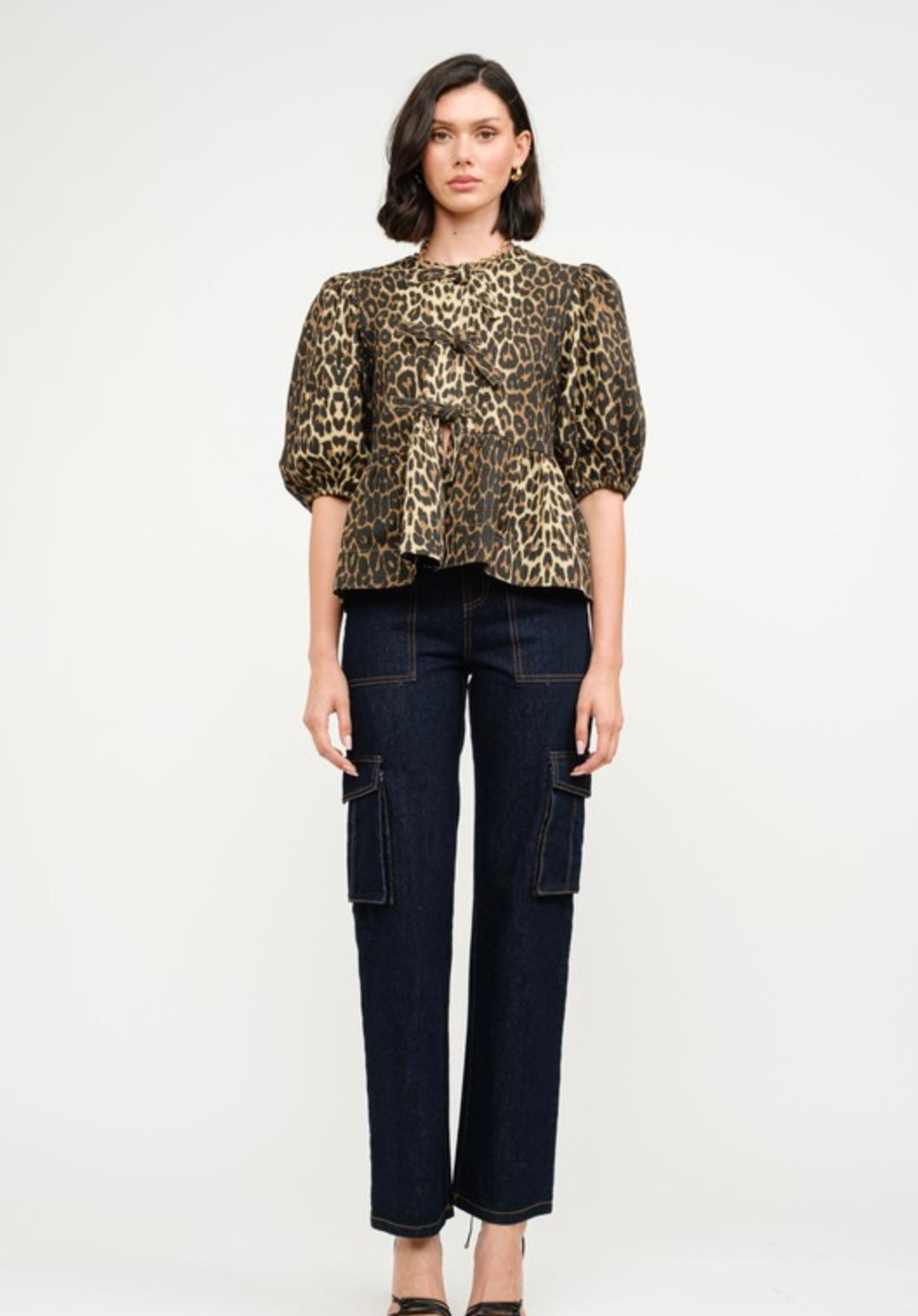 Norah leopard blouse