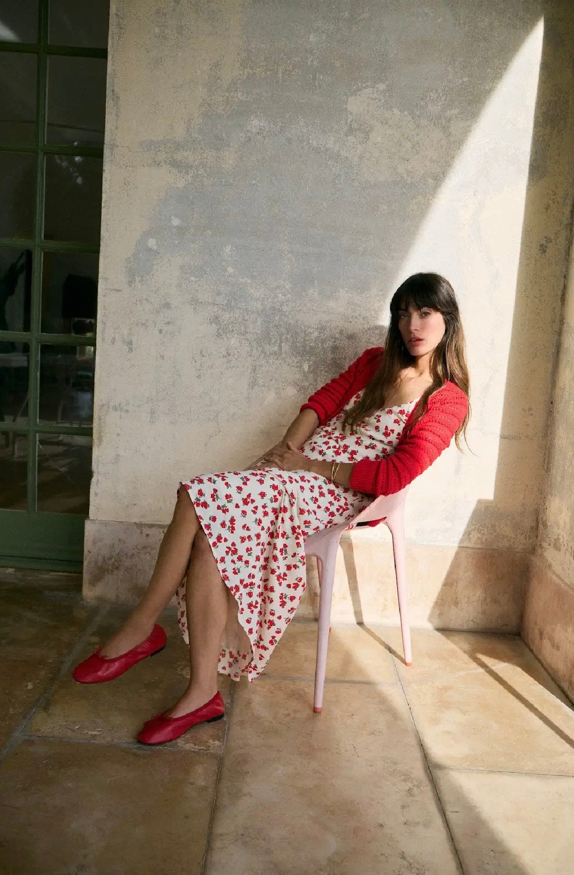 Hanna ditsy maxi dress