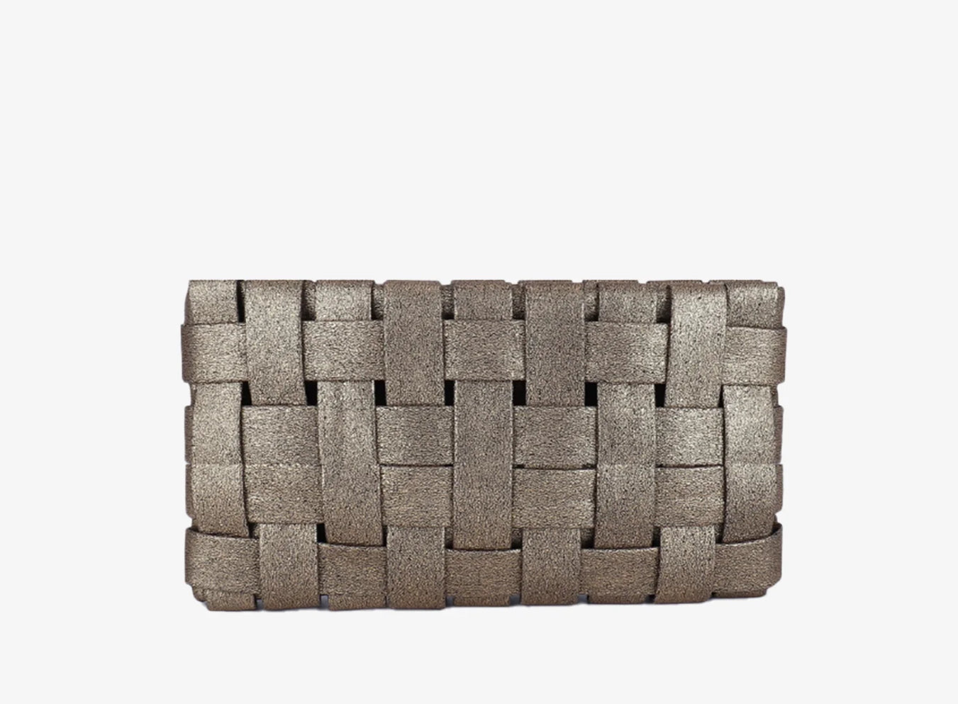 Lindy woven small clutch