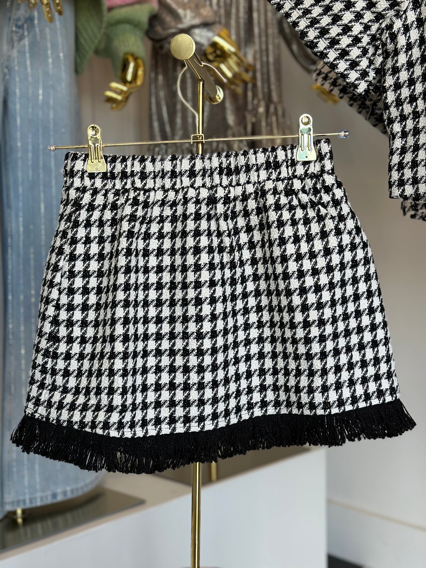 Black tweed sloanne skirt FINAL SALE