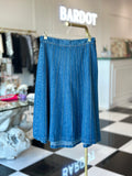 Minerva long denim skirt
