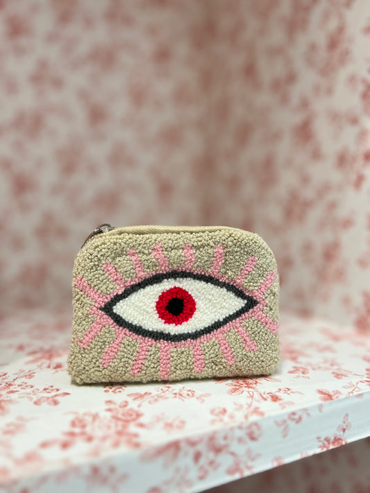 Evil eye coin purse