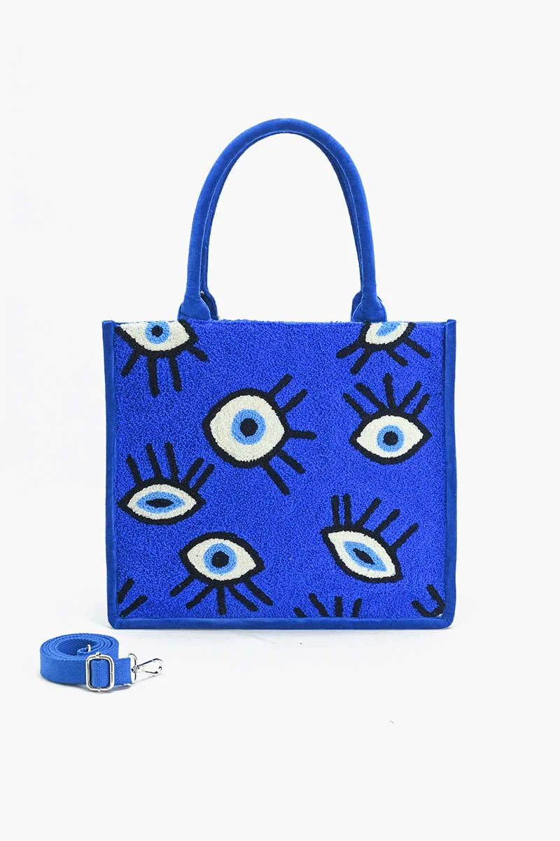 Sapphire whimsical wonder eye tote