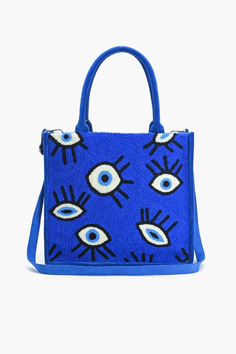 Sapphire whimsical wonder eye tote