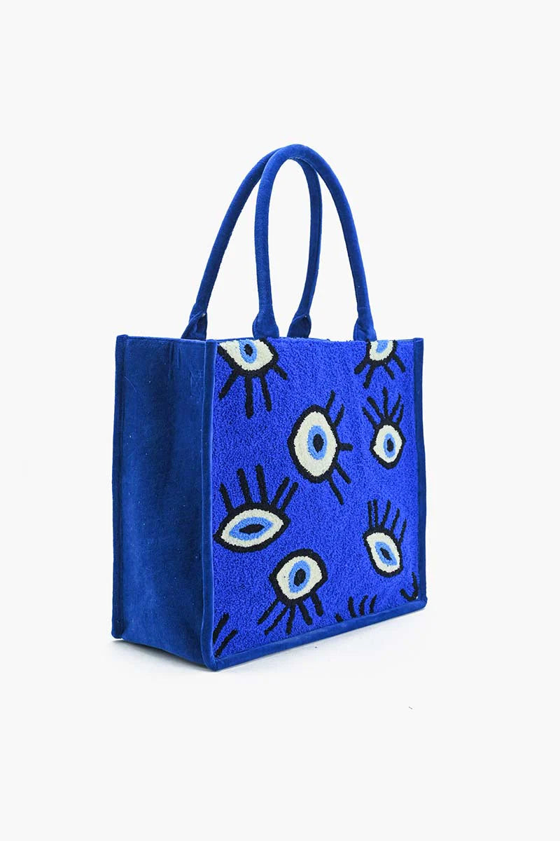 Sapphire whimsical wonder eye tote