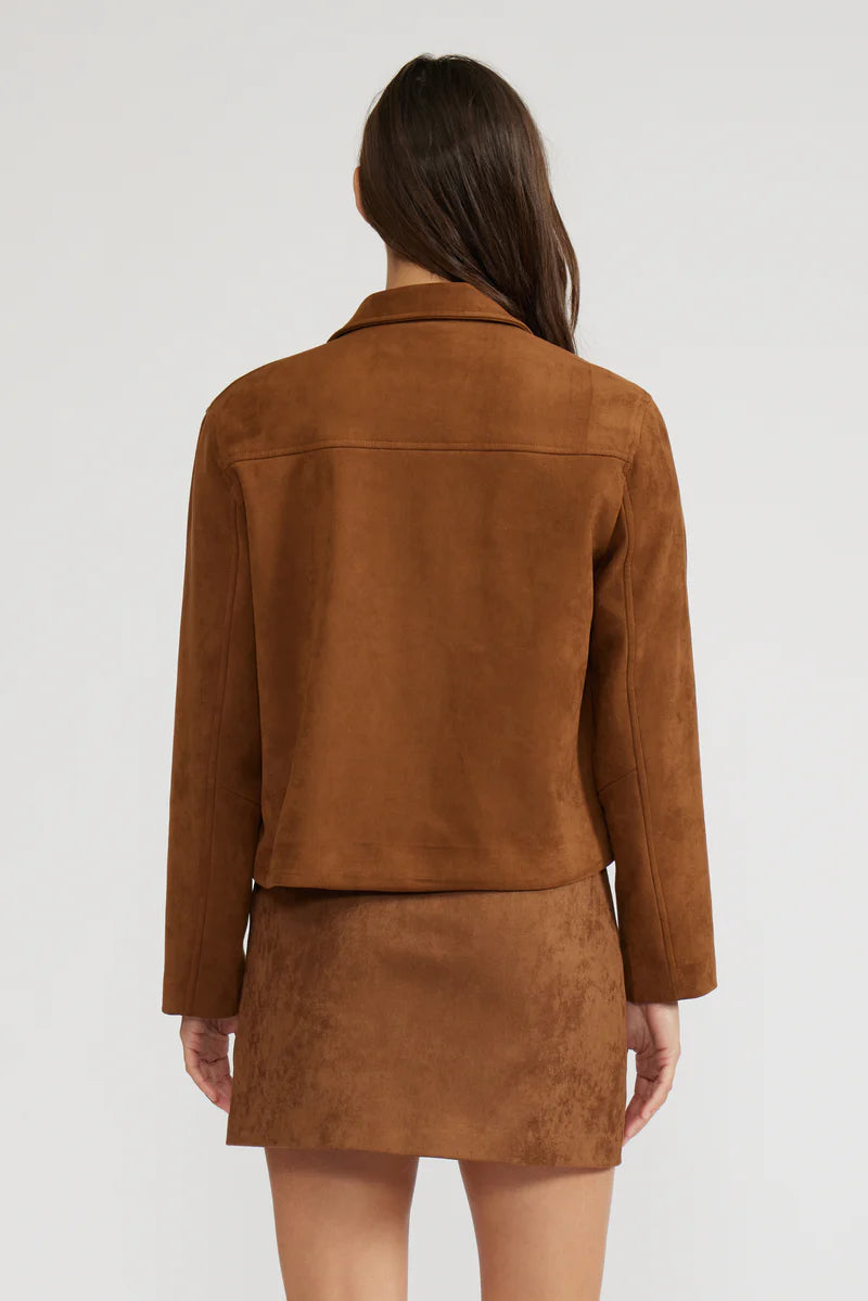 BRENT FAUX SUEDE JACKET