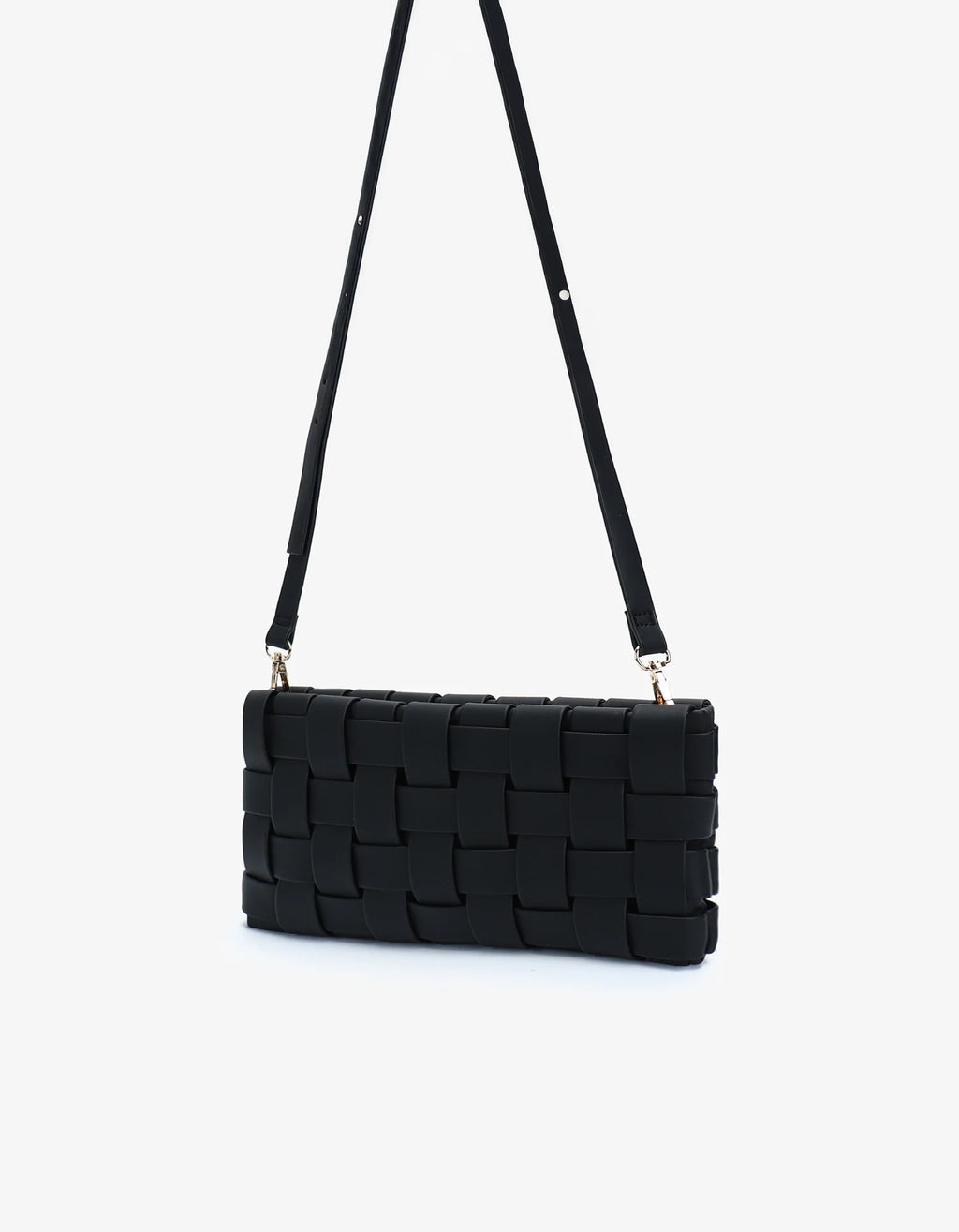 Lindy woven small clutch