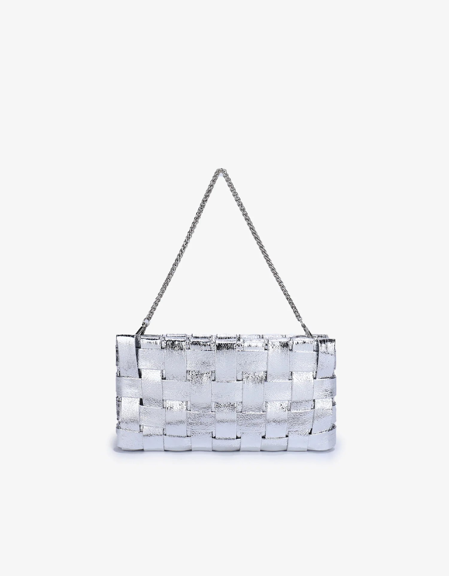 Lindy woven small clutch