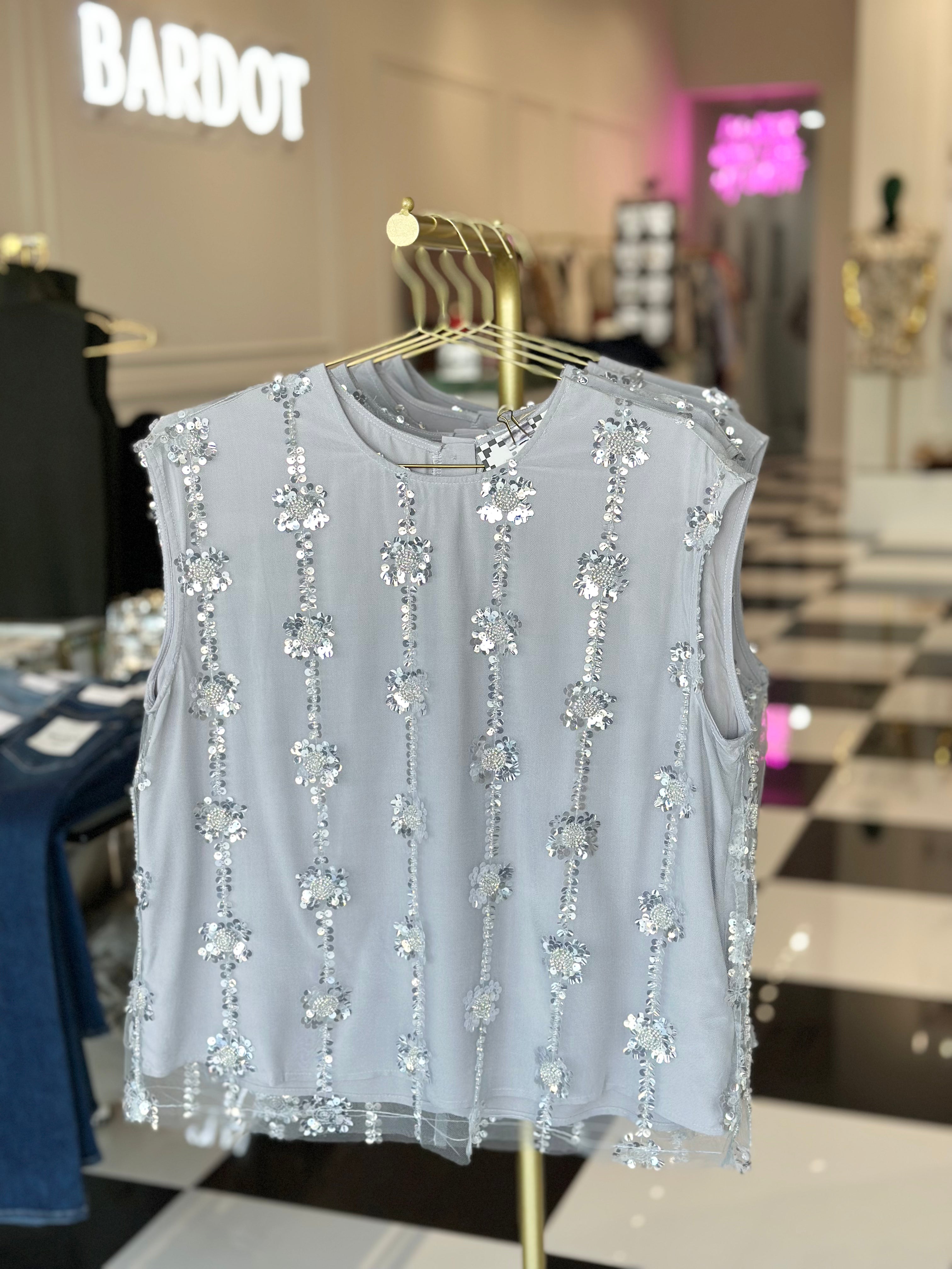 Marcell sequin top
