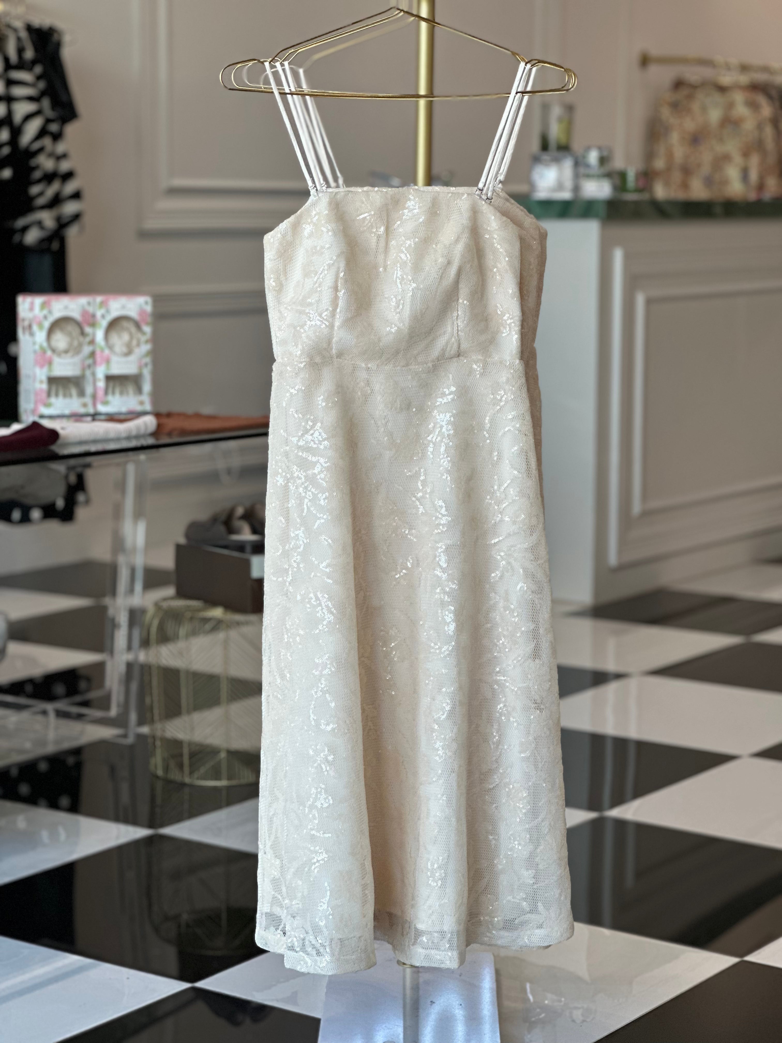 Harriett sequined midi dress