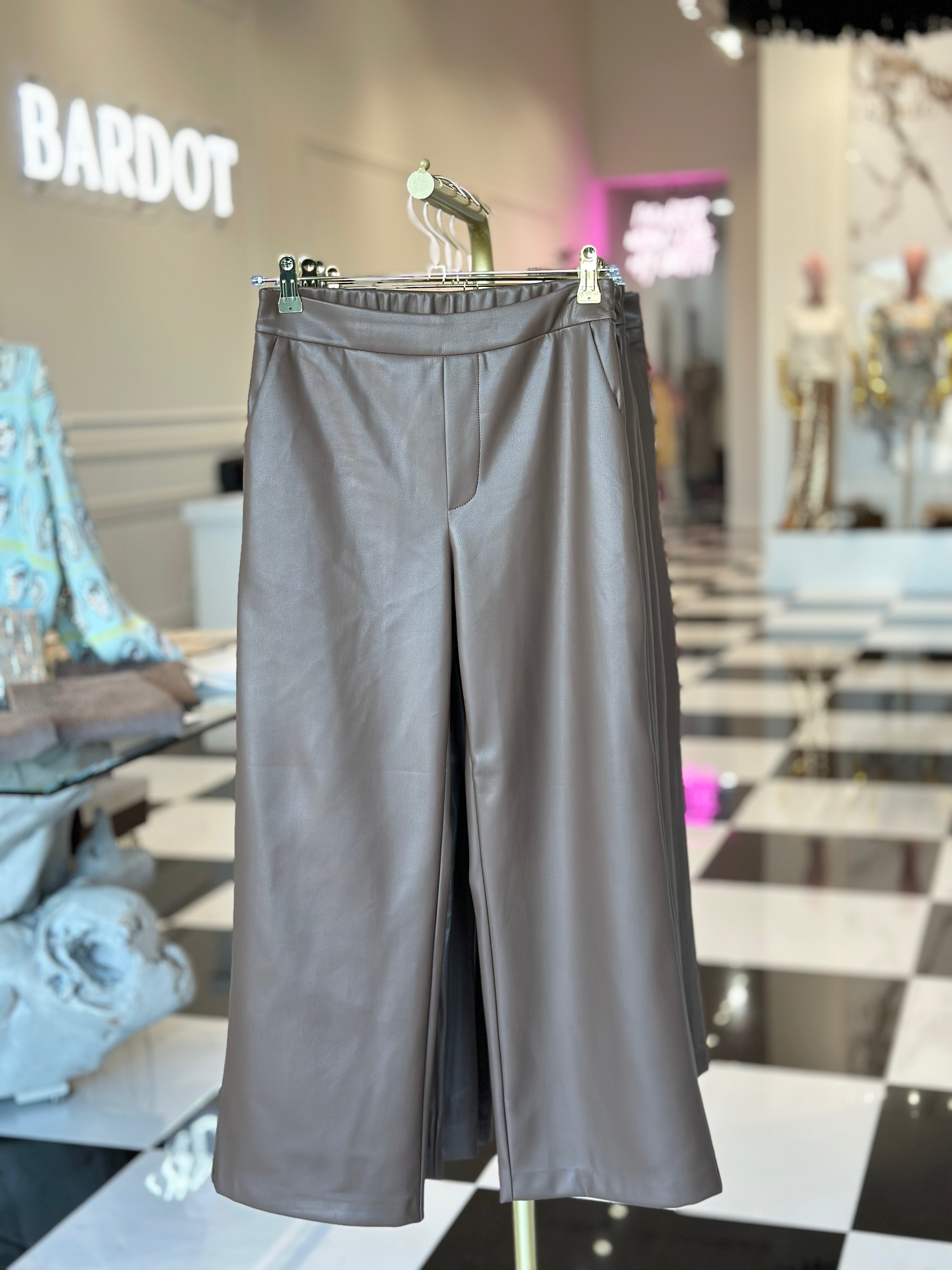 Marguerite faux leather pants