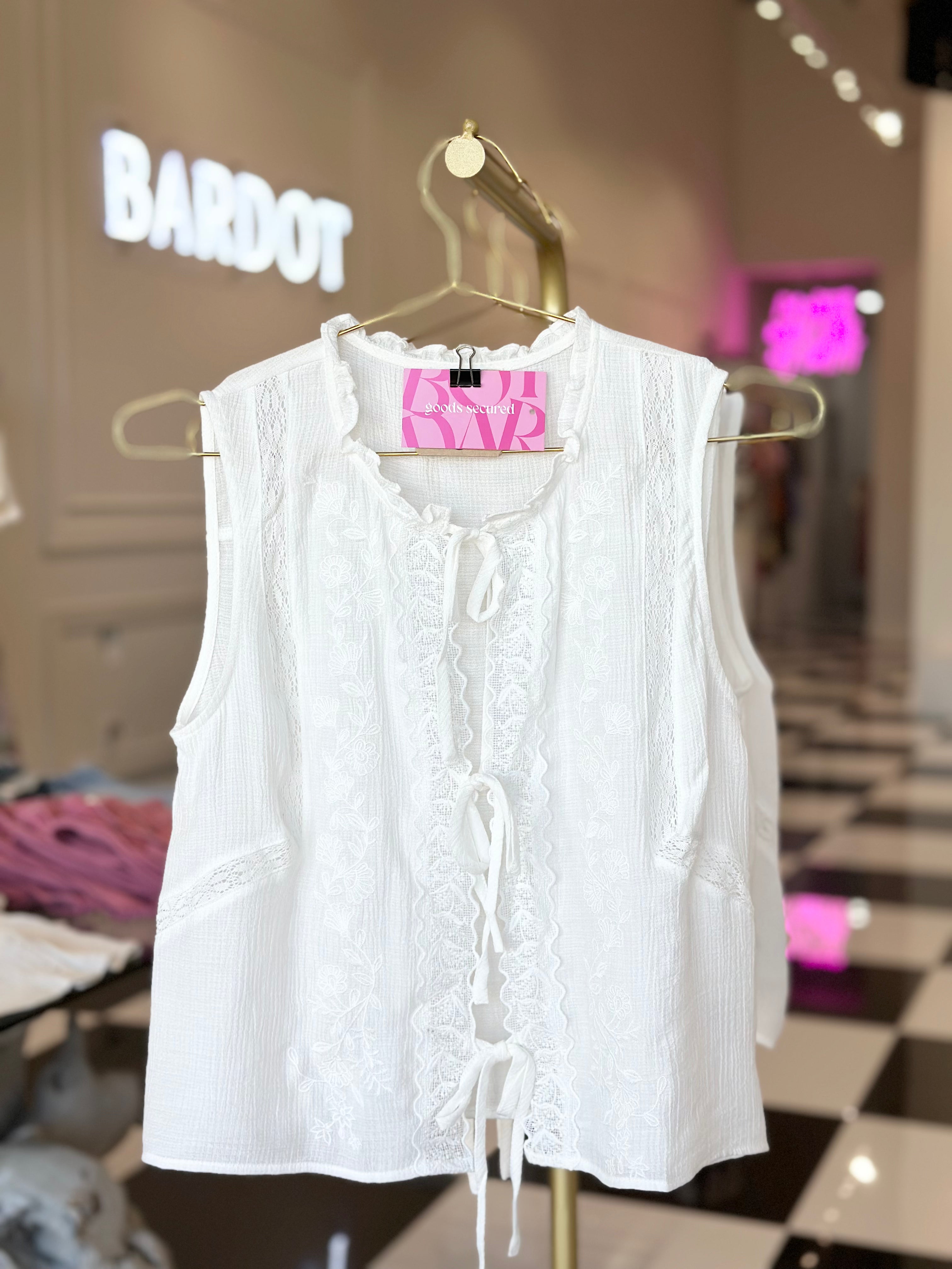 MIKA FRONT TIE BLOUSE