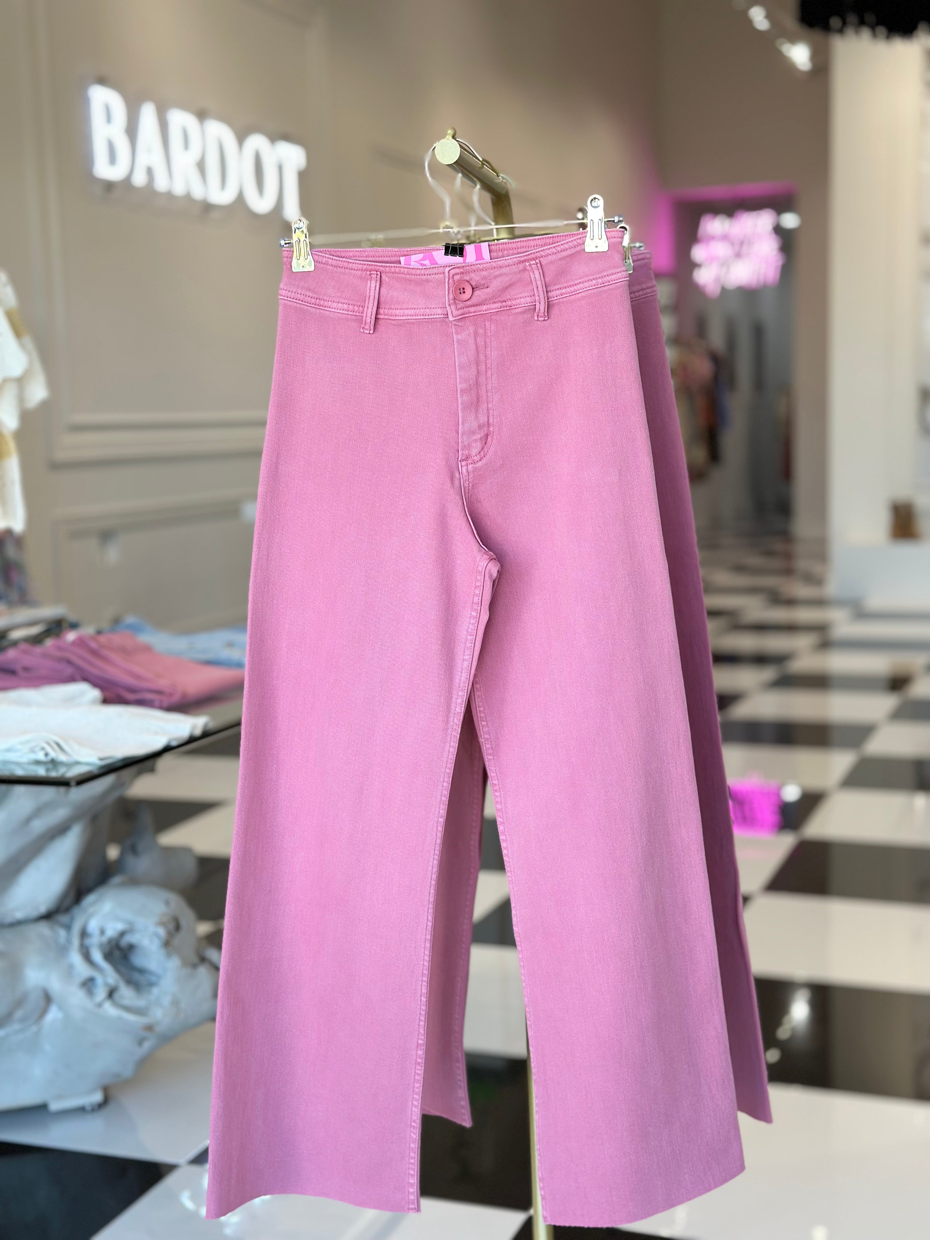 KATIE ROSE WIDE LEG DENIM PANTS