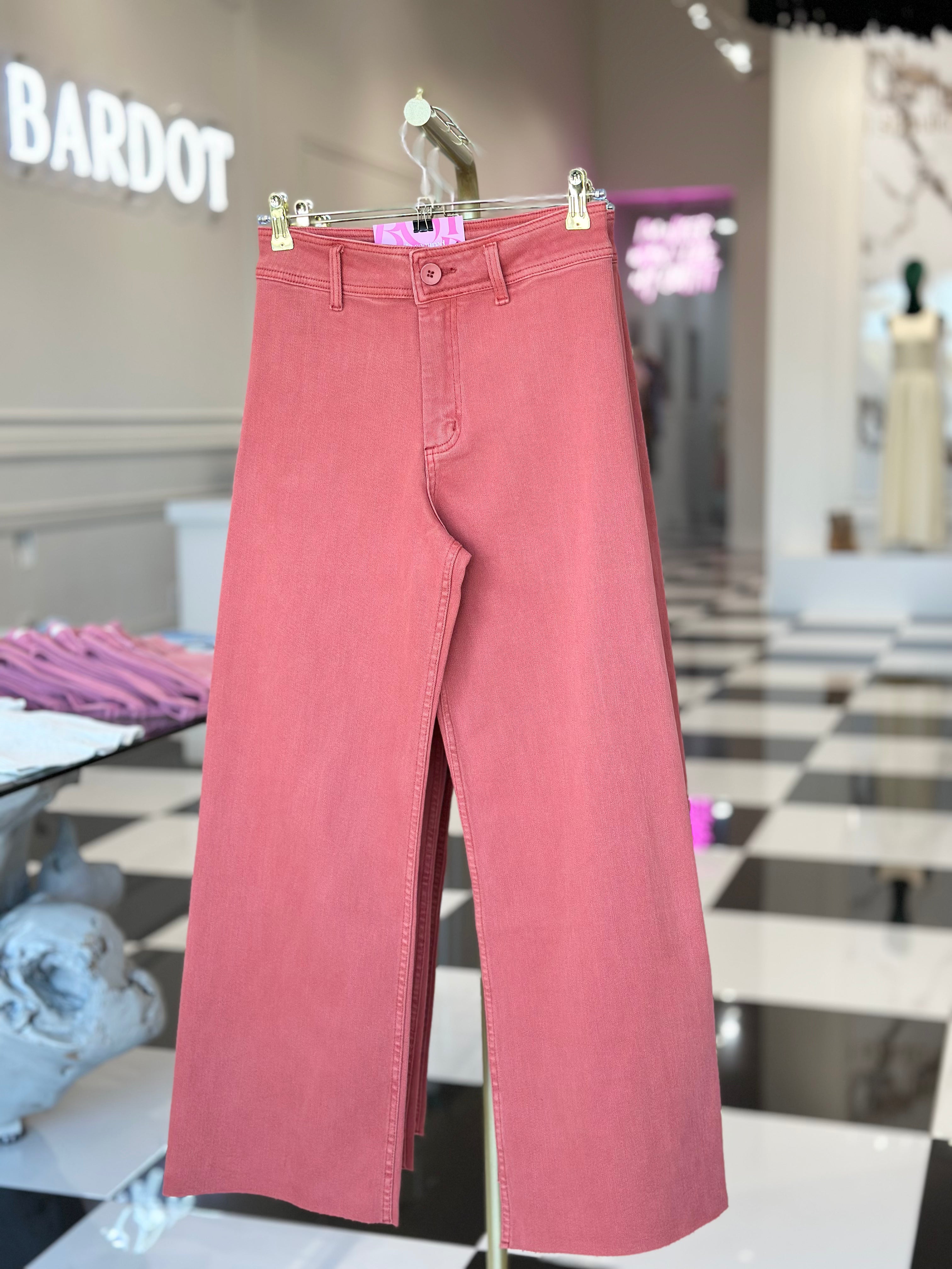 KATIE BURNT ORANGE WIDE LEG DENIM