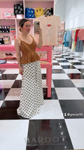 Iris Polka Dot wide leg pants