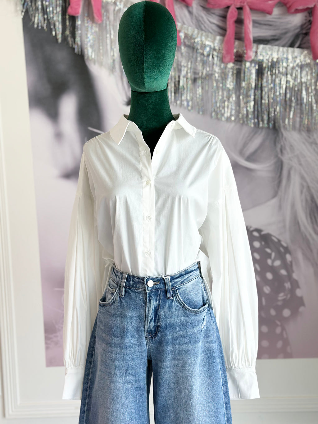 Moonriver button down in white