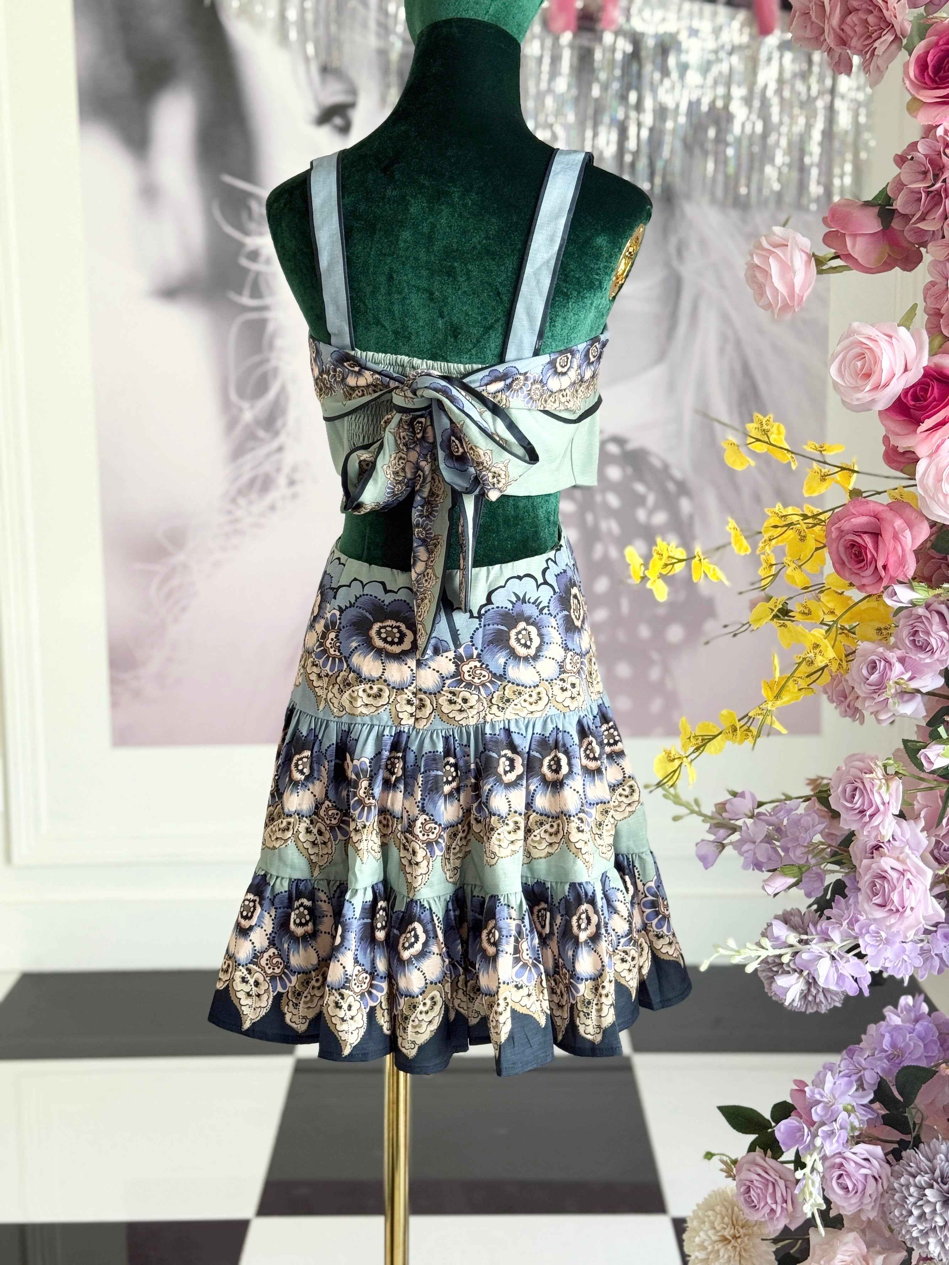 DEBBIE FLORAL TIERED DRESS