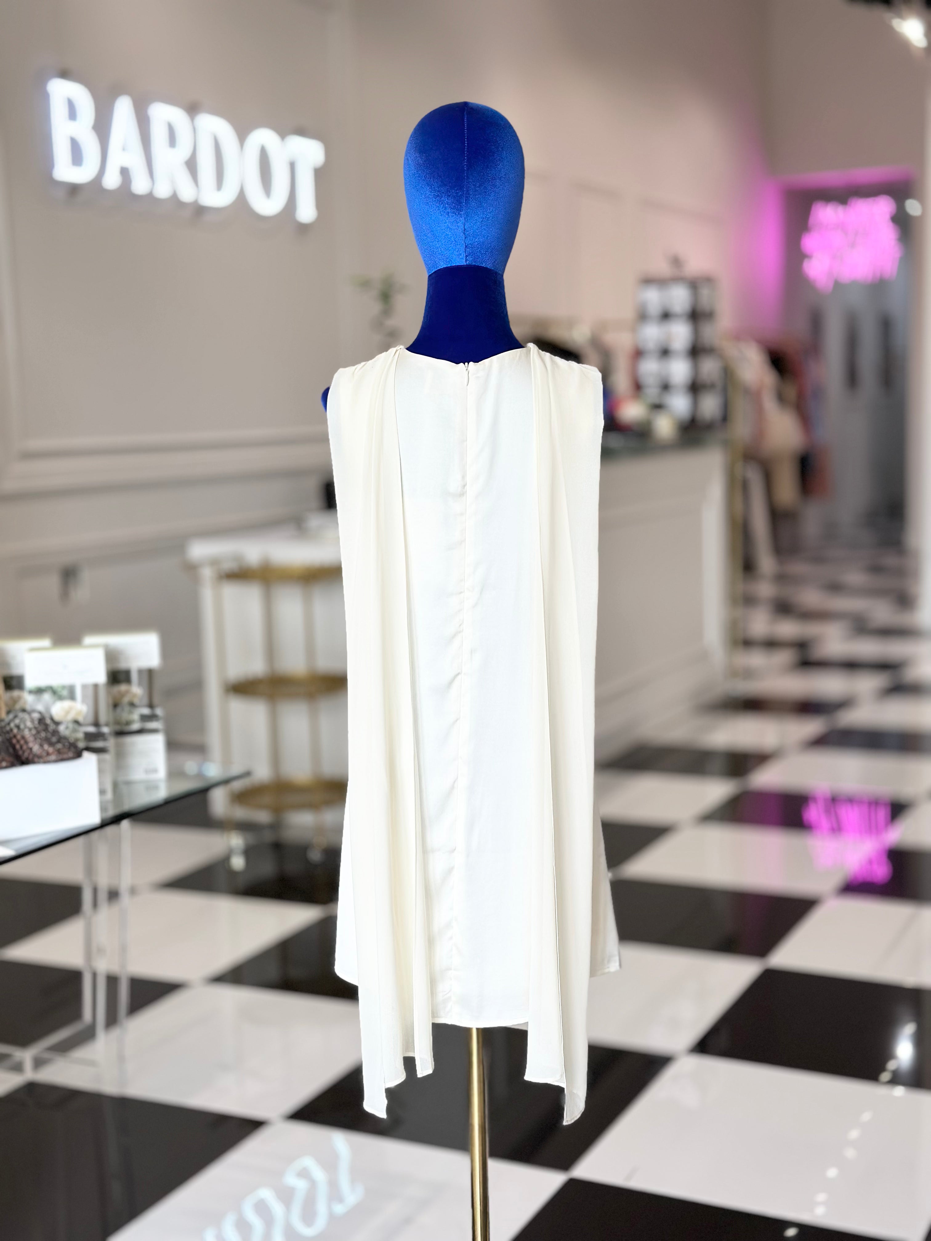 Marie Satin Cowl Mini Dress