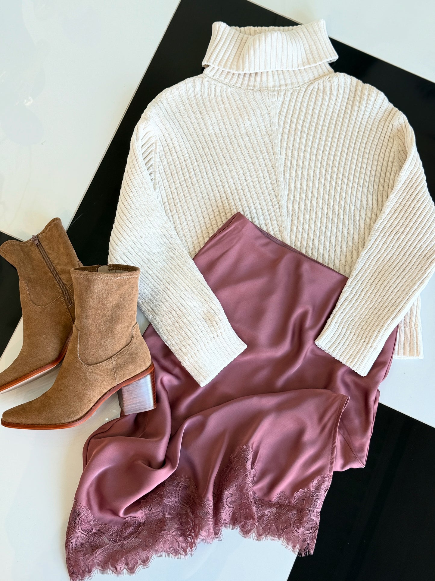 MACKENZIE SKIRT DUSTY ROSE