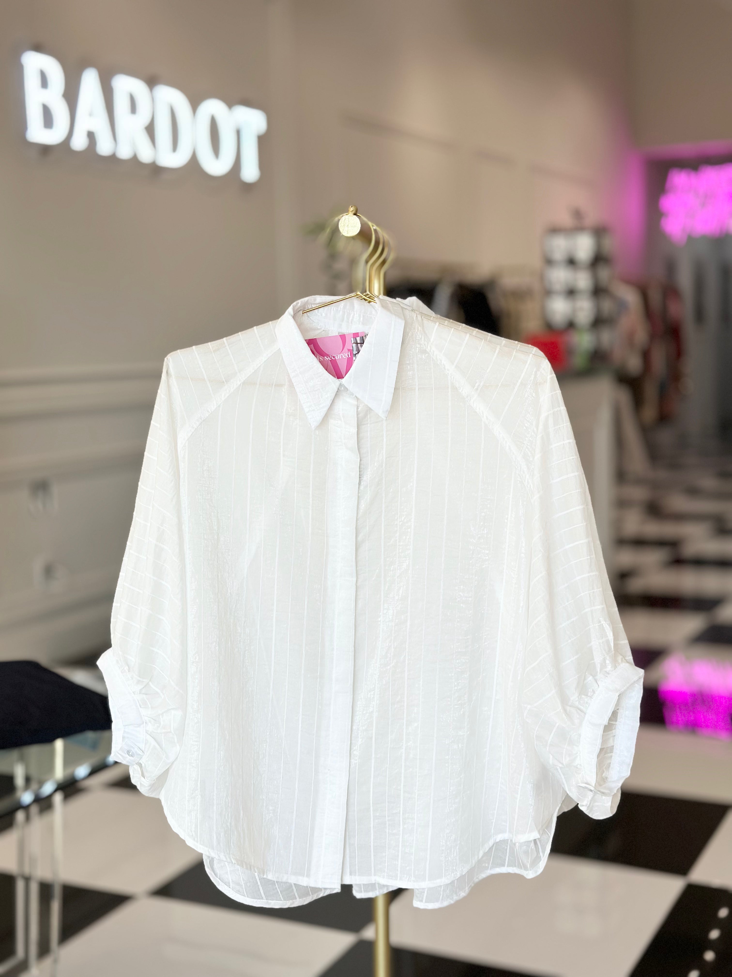 Evelyn Sheer Stripe Shirt
