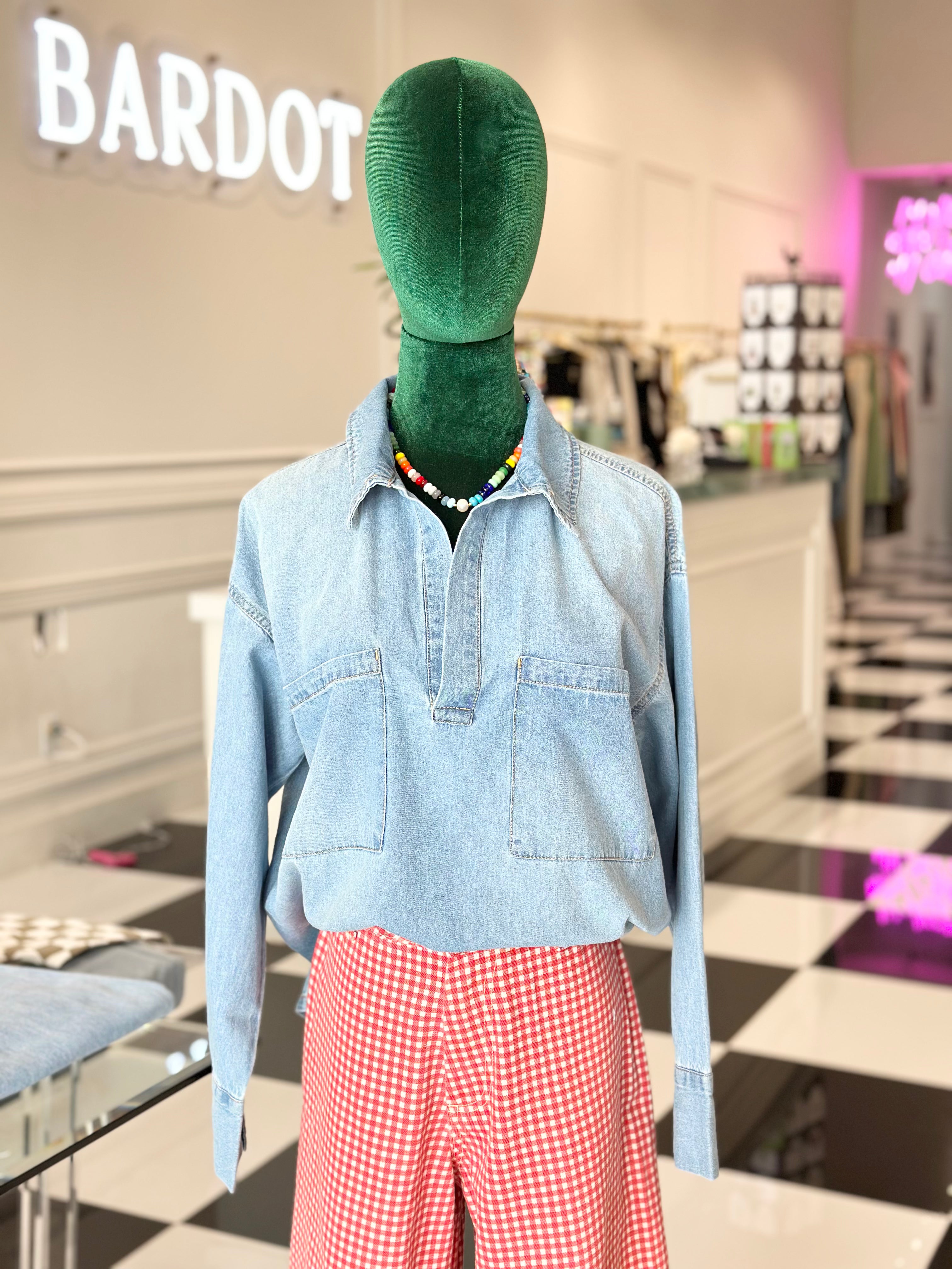 Blake Pullover Denim Shirt