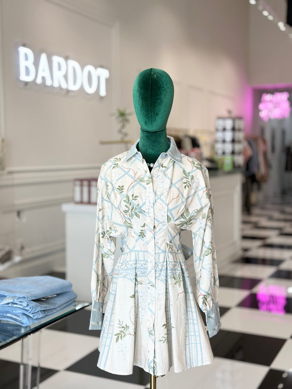 Simone mini shirt dress
