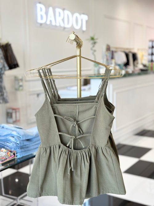 AGATHA PEPLUM TOP
