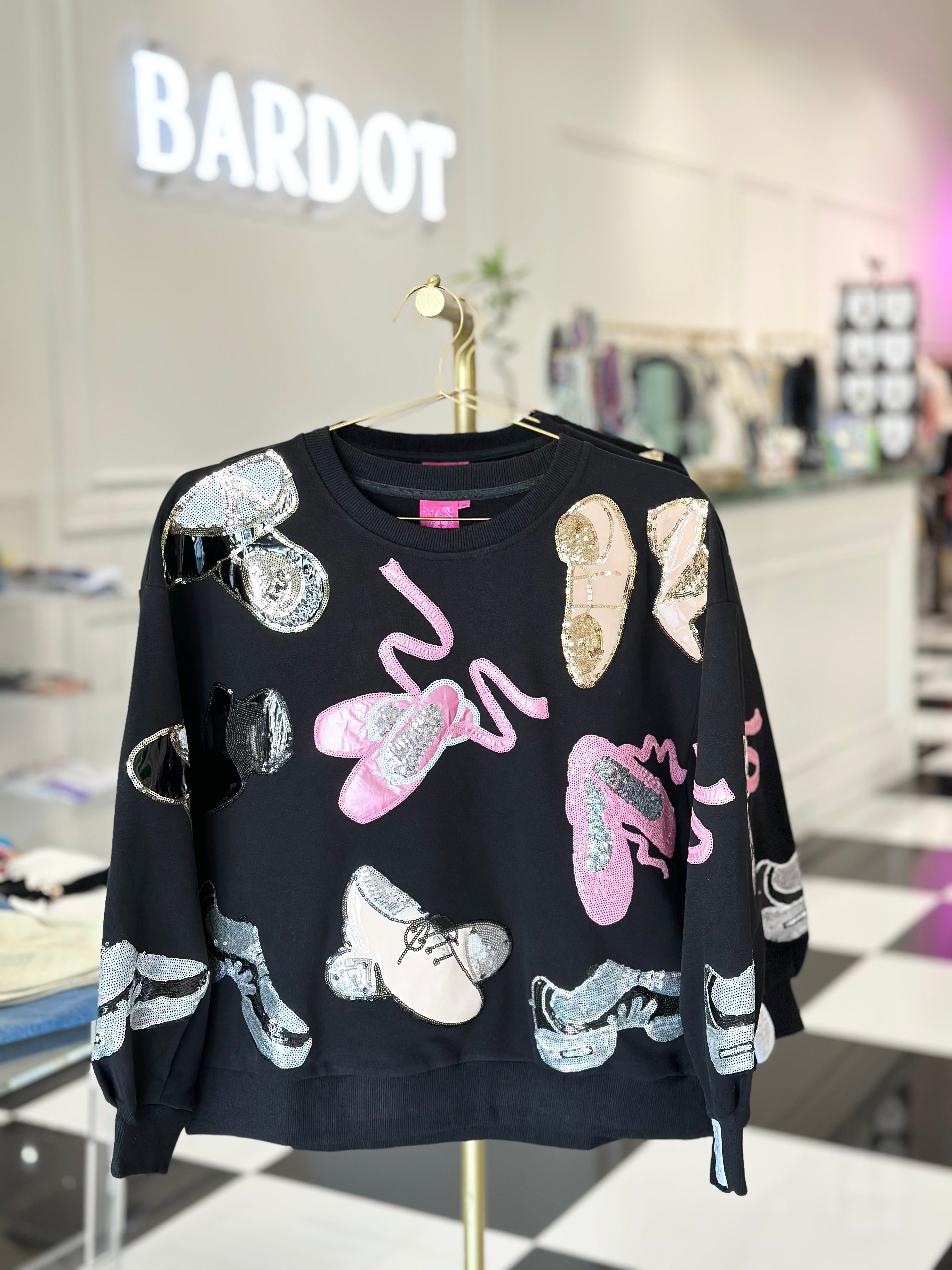 Black Dance Shoes Sweatshirt