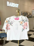 Marissa flower crop top