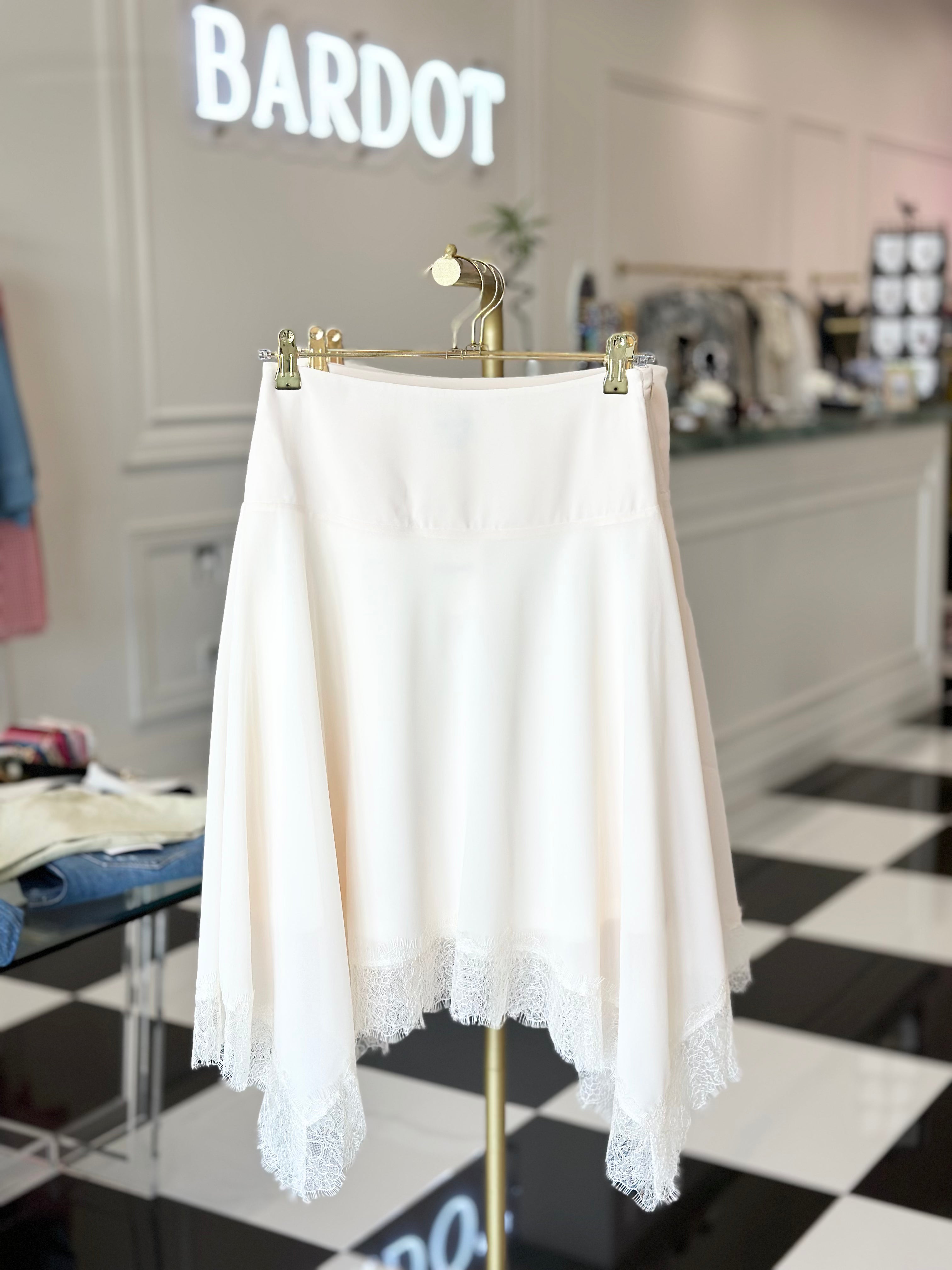 Lali lace trim skirt