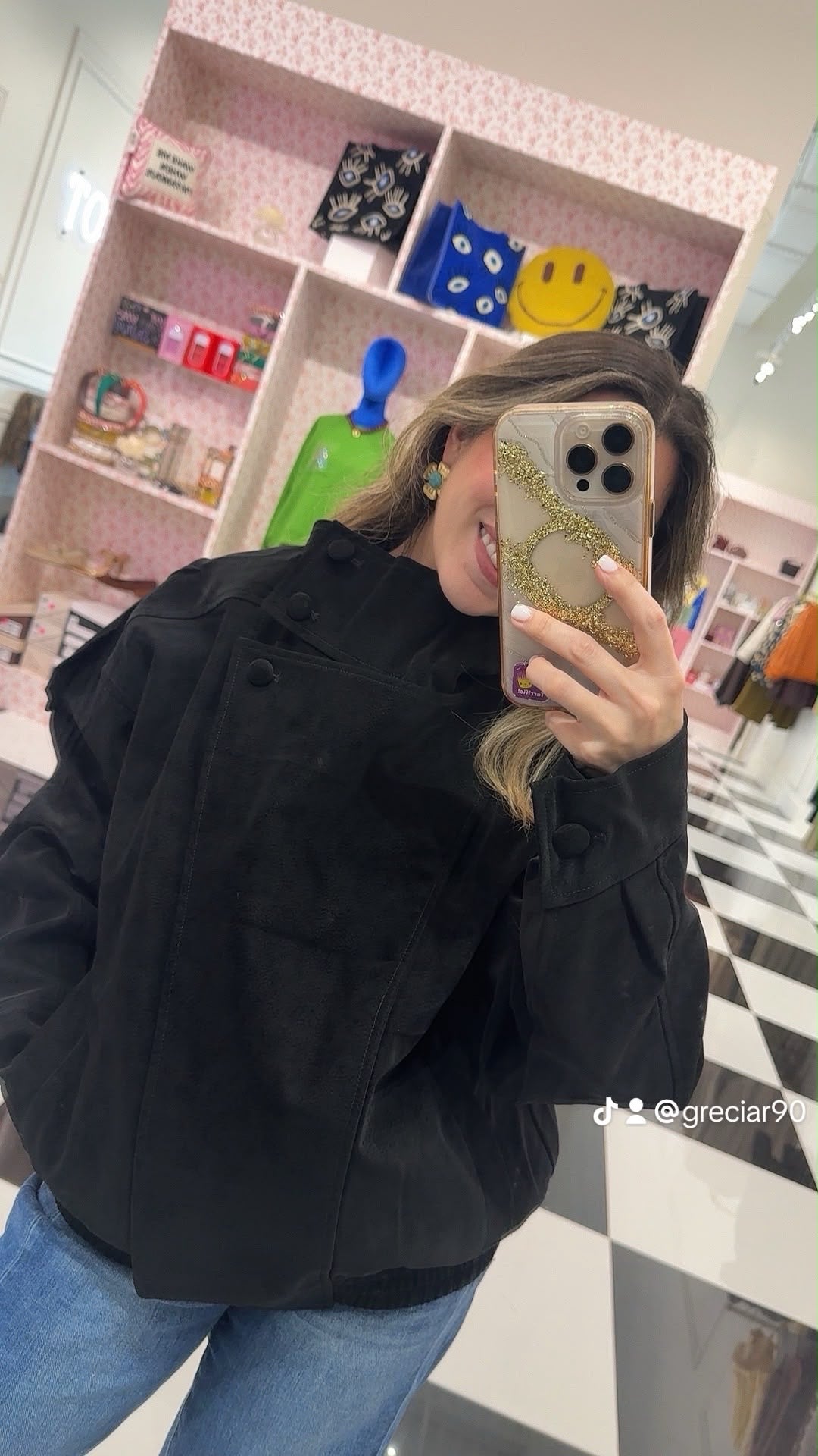 Juno Funnel neck bomber jacket