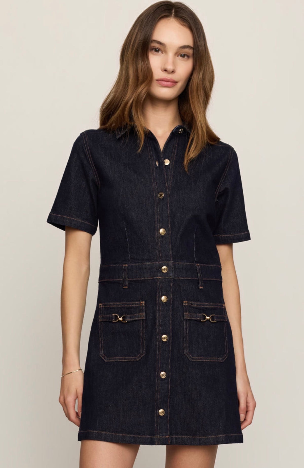 The Crush Denim Dress Midnight Air
