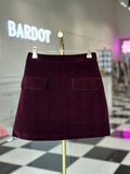 ANALIA VELVET MINI SKIRT