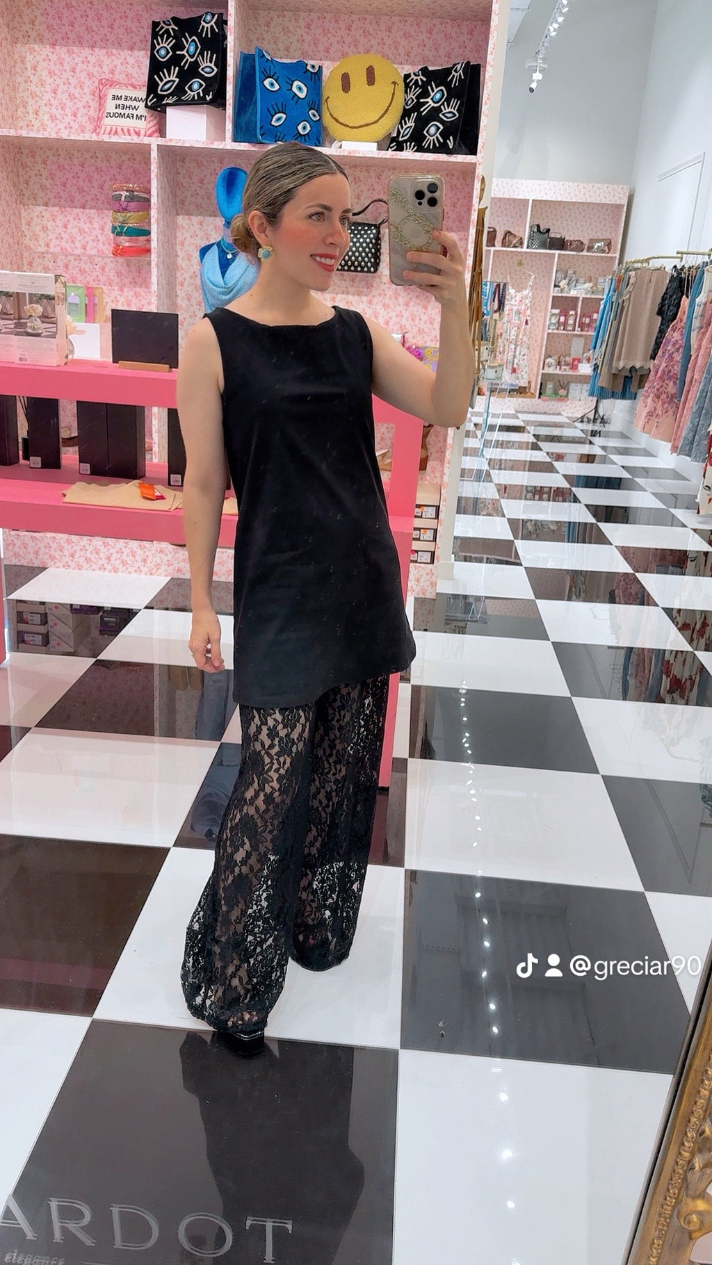 Black butterfly lace set