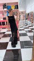 Black butterfly lace set