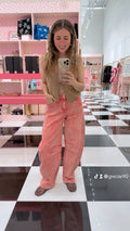 Pink barrel pants
