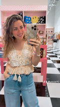 Iris ruffle top