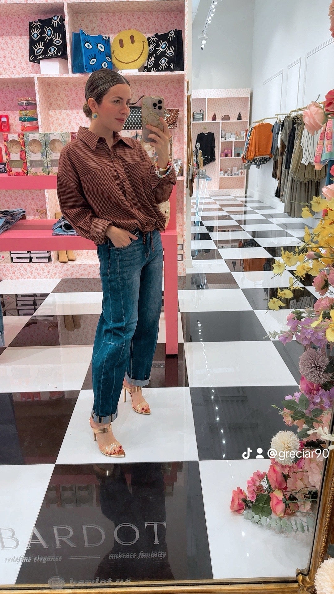 Angela barrel denim