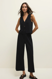 Noelle jersey top in black