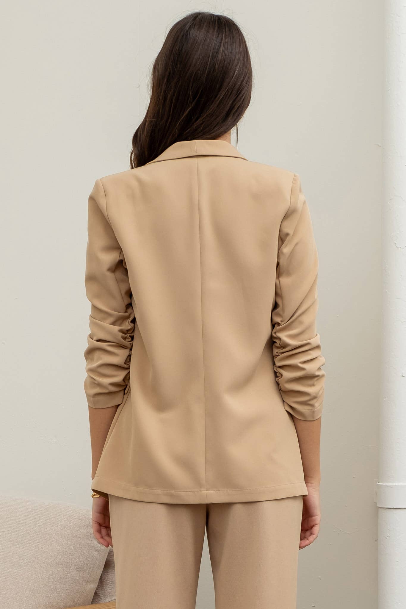 RUCHED BLAZER